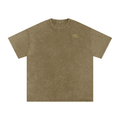 Snow Washed Oversized Cotton T-Shirt – Extended Colors