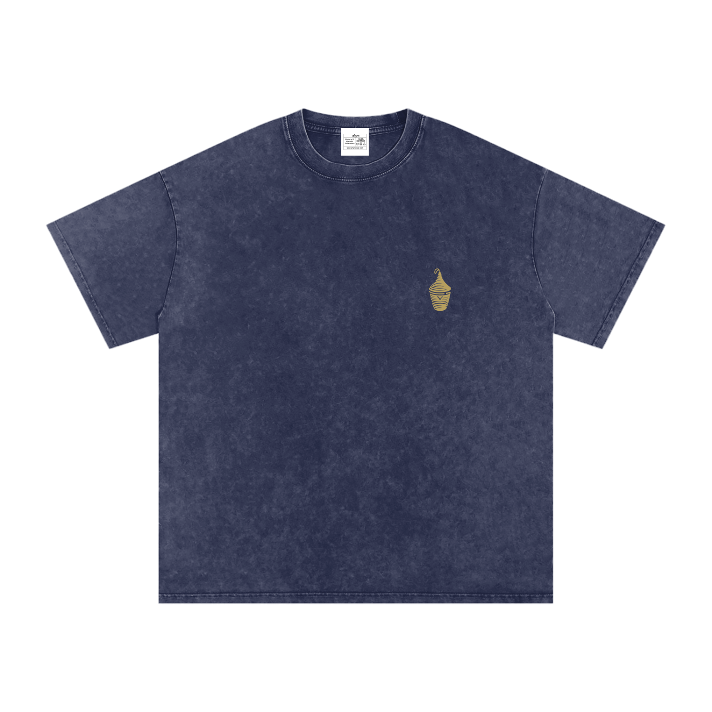 Snow Washed Oversized Cotton T-Shirt