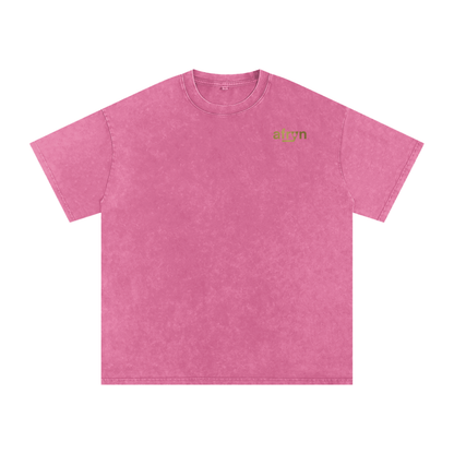 Snow Washed Oversized Cotton T-Shirt – Extended Colors