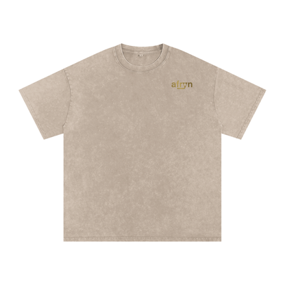 Snow Washed Oversized Cotton T-Shirt – Extended Colors