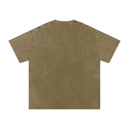 Snow Washed Oversized Cotton T-Shirt – Extended Colors