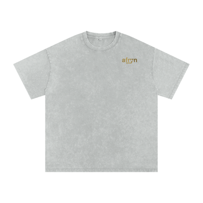 Snow Washed Oversized Cotton T-Shirt – Extended Colors
