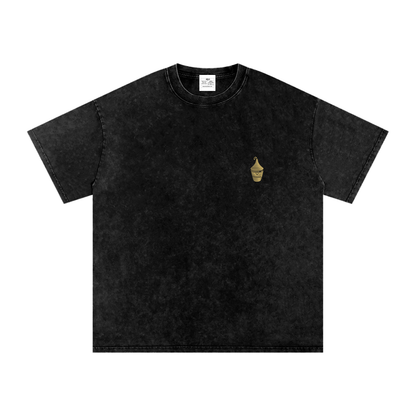 Snow Washed Oversized Cotton T-Shirt