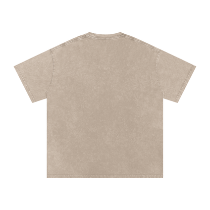 Snow Washed Oversized Cotton T-Shirt – Extended Colors