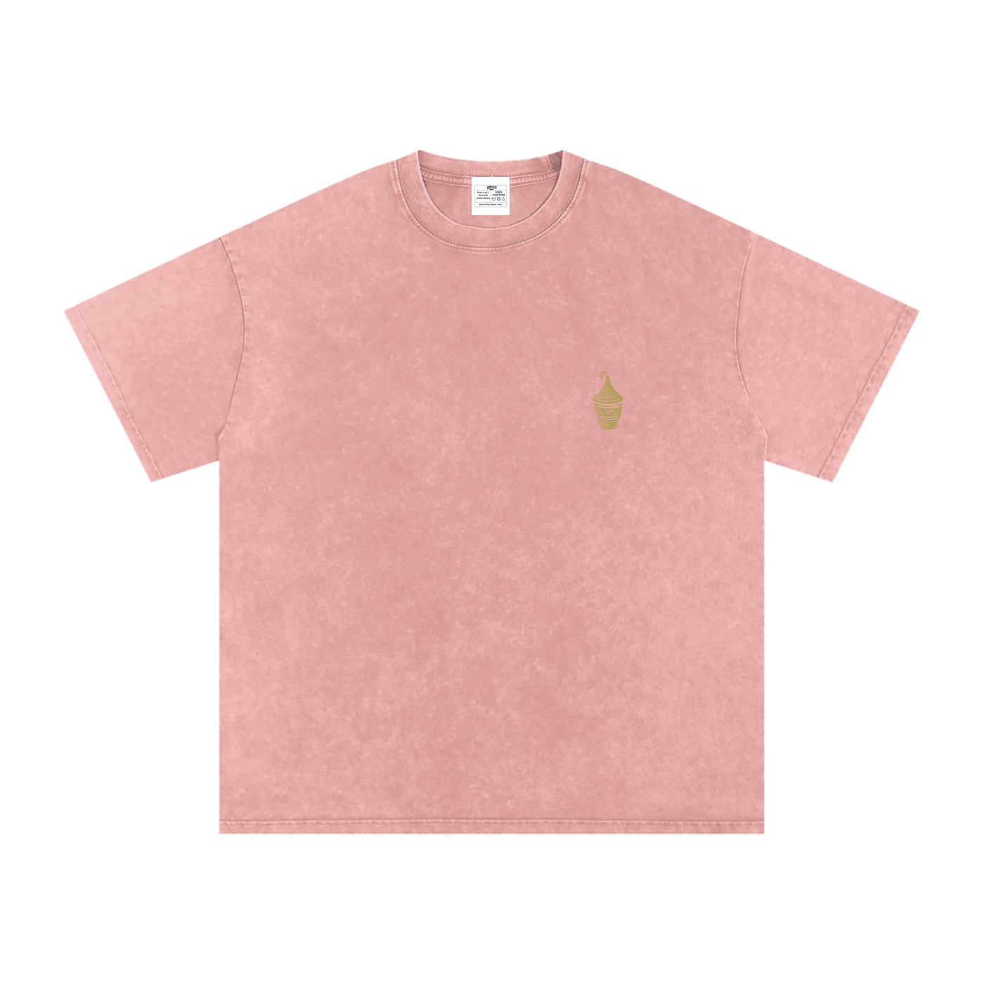 Snow Washed Oversized Cotton T-Shirt