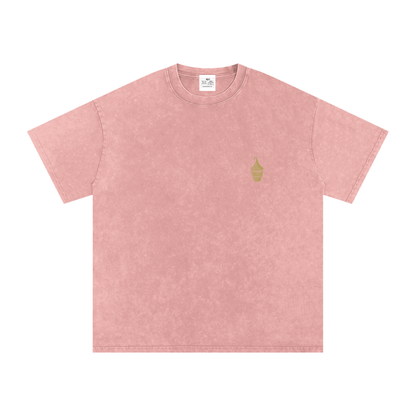 Snow Washed Oversized Cotton T-Shirt