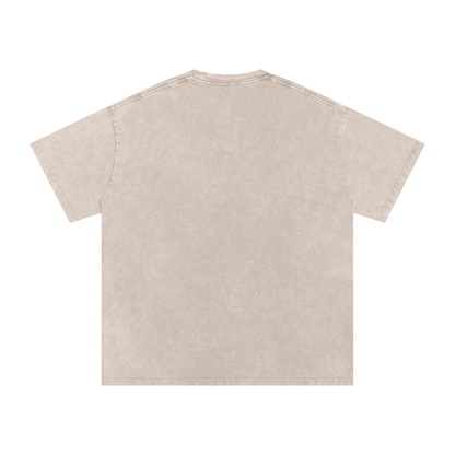 Snow Washed Oversized Cotton T-Shirt – Extended Colors