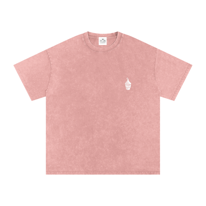 Snow Washed Oversized Cotton T-Shirt