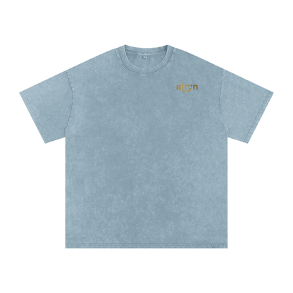 Snow Washed Oversized Cotton T-Shirt – Extended Colors