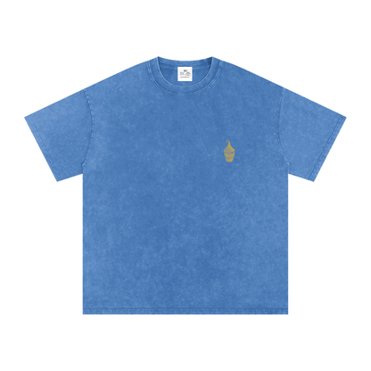 Snow Washed Oversized Cotton T-Shirt