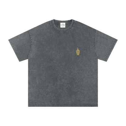 Snow Washed Oversized Cotton T-Shirt